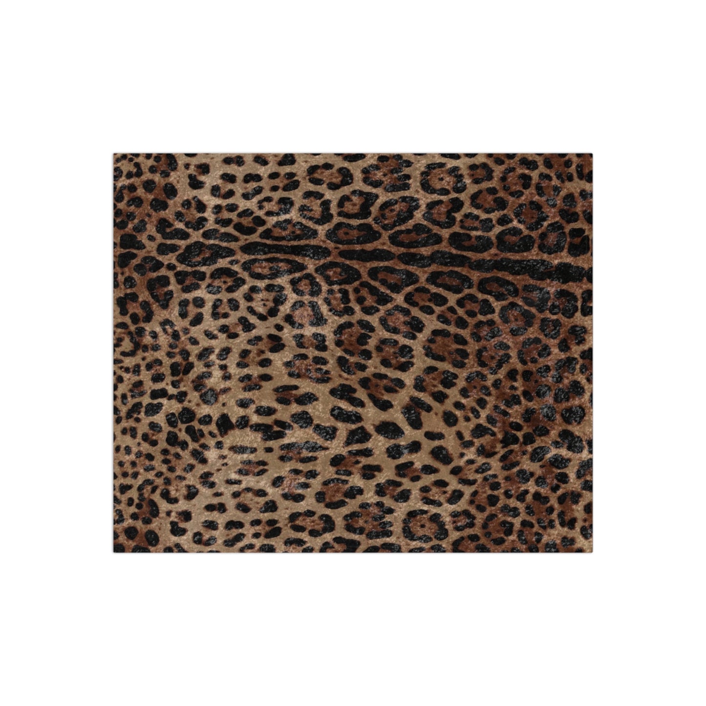 Leopard Print Cheetah Crushed Velvet Blanket