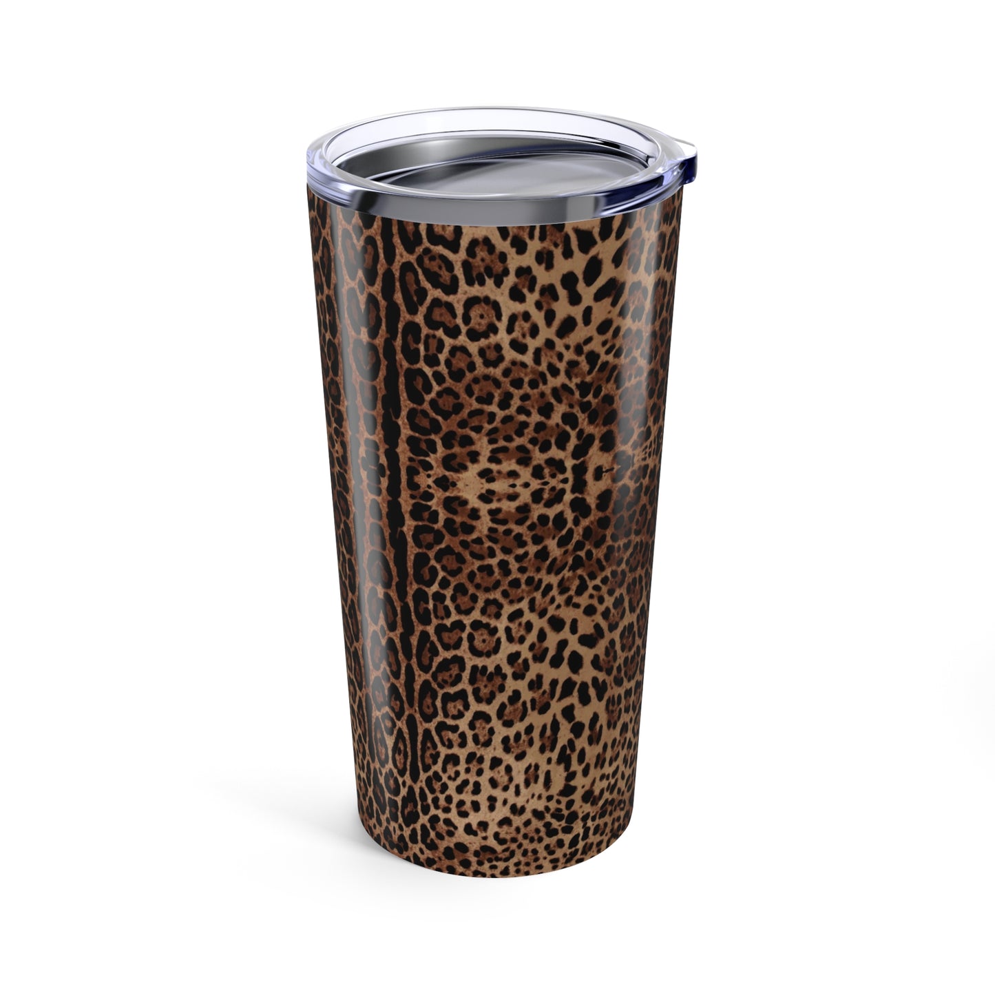 Leopard Print Tumbler 20oz, Animal Print Drinkware, Leopard Pattern Cup, Spotted Coffee Mug, Safari Themed Travel Tumbler