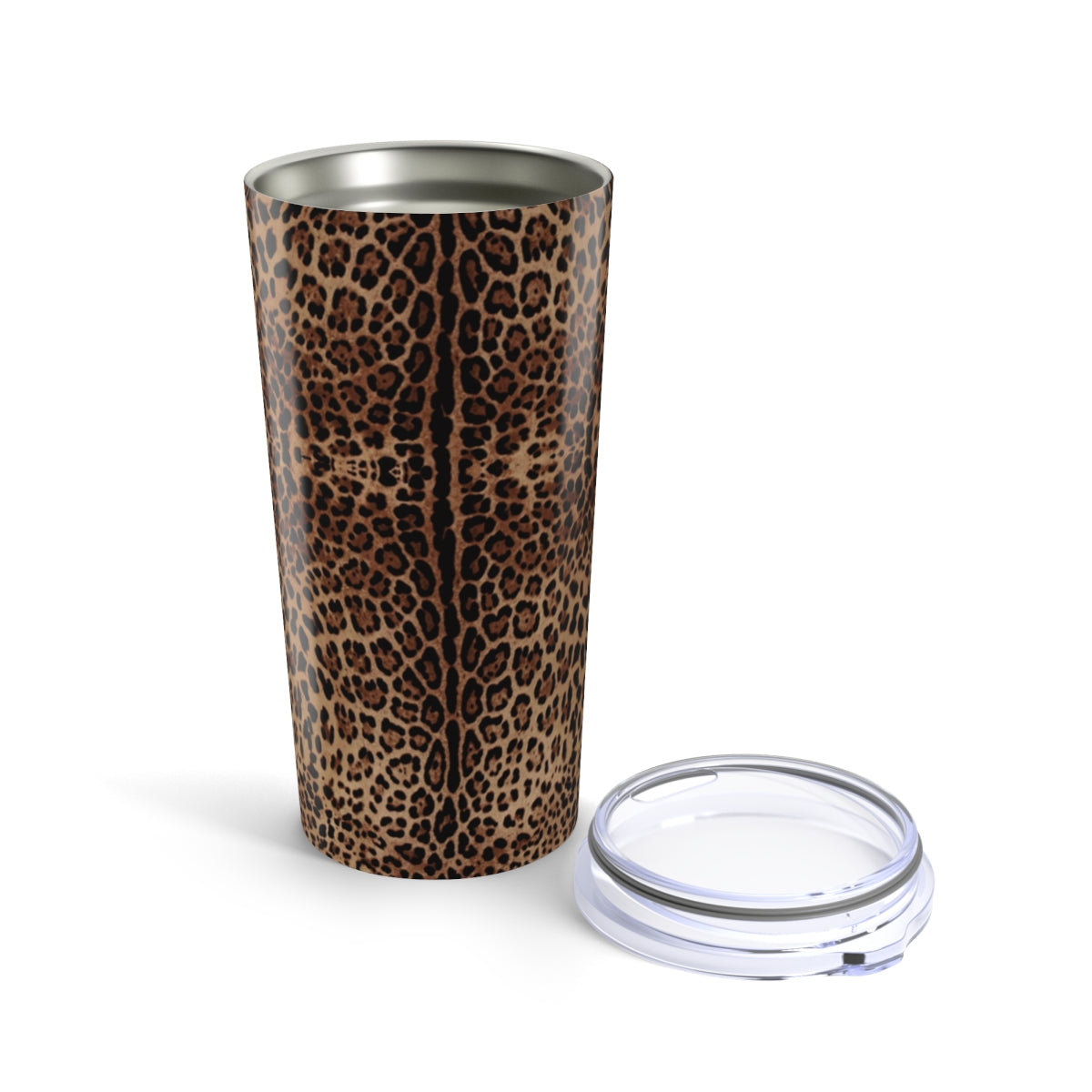 Leopard Print Tumbler 20oz, Animal Print Drinkware, Leopard Pattern Cup, Spotted Coffee Mug, Safari Themed Travel Tumbler