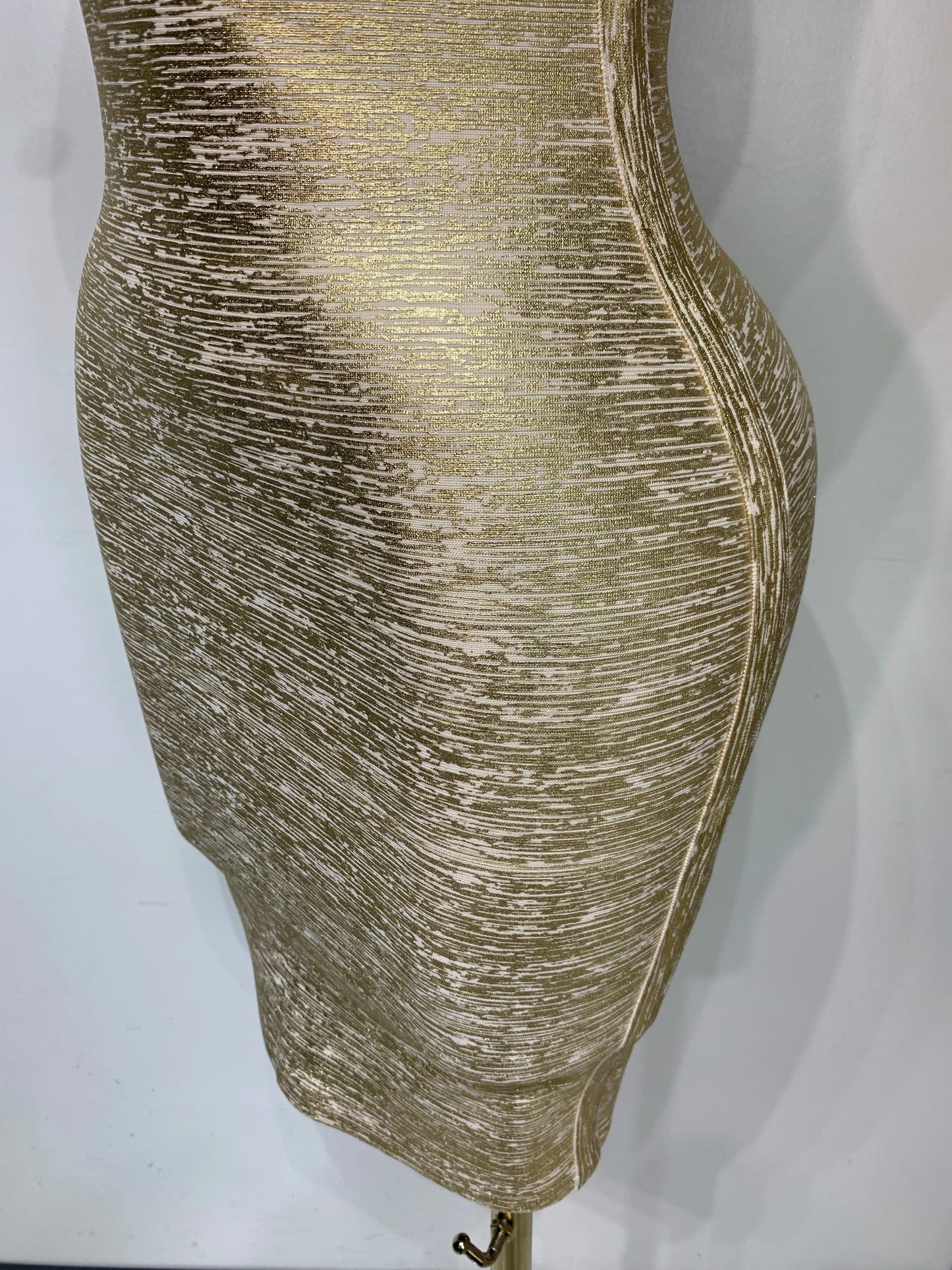 Gold Rush Mini Bandage Dress