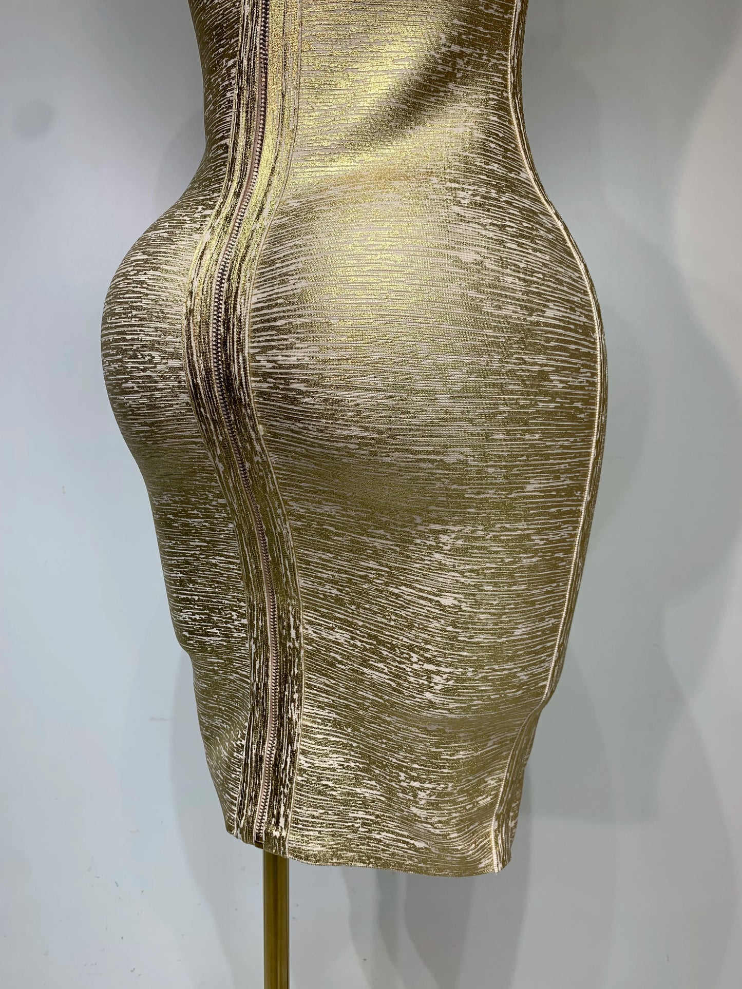 Gold Rush Mini Bandage Dress