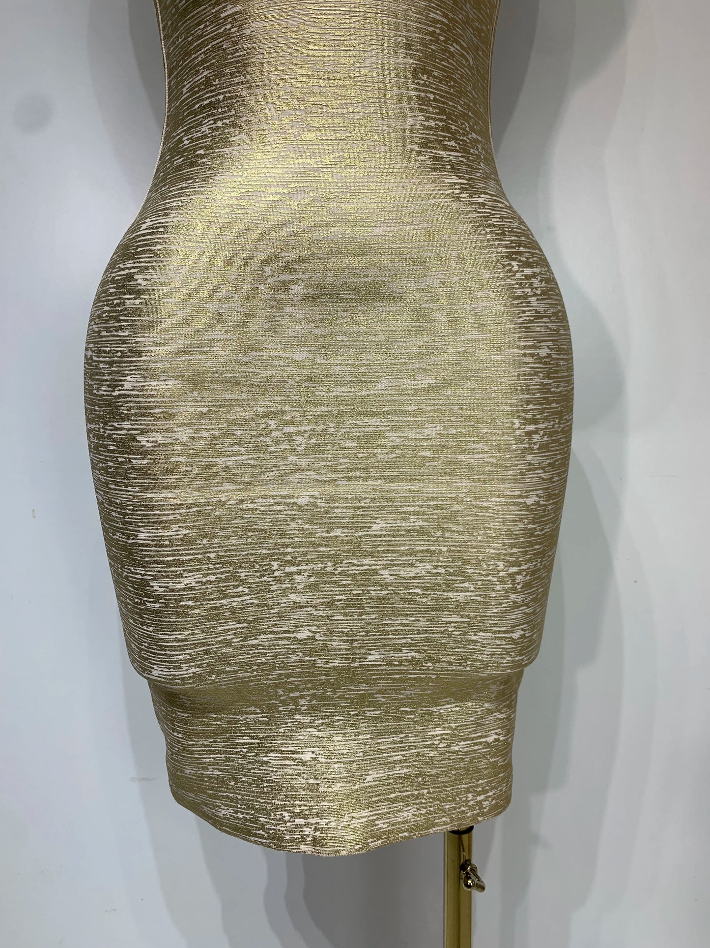 Gold Rush Mini Bandage Dress