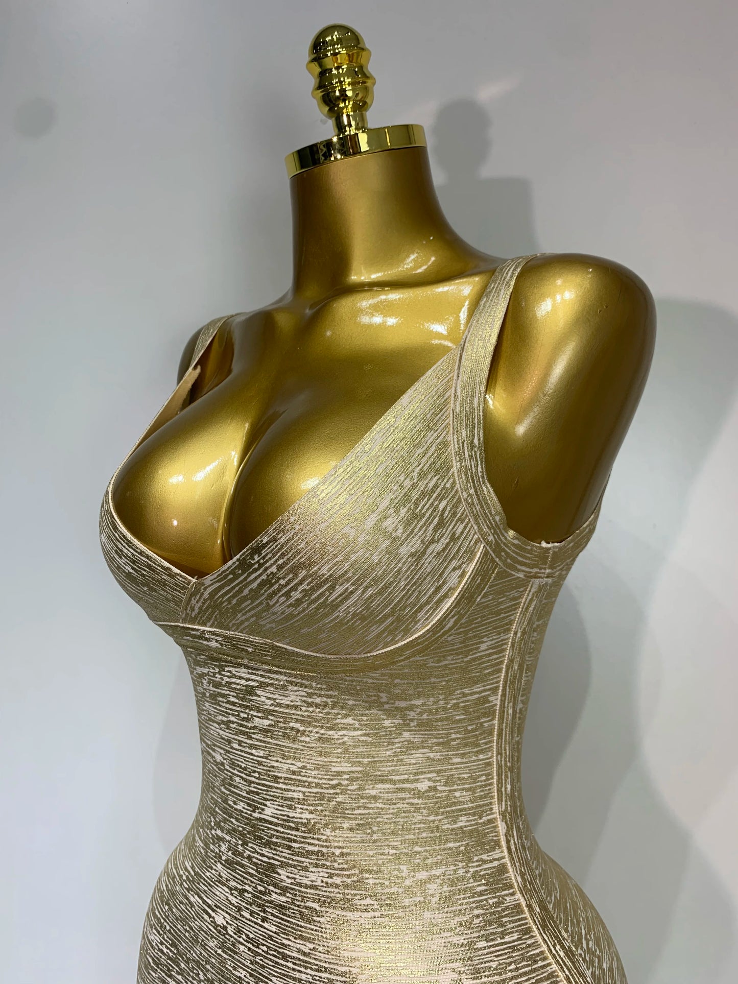 Gold Rush Mini Bandage Dress