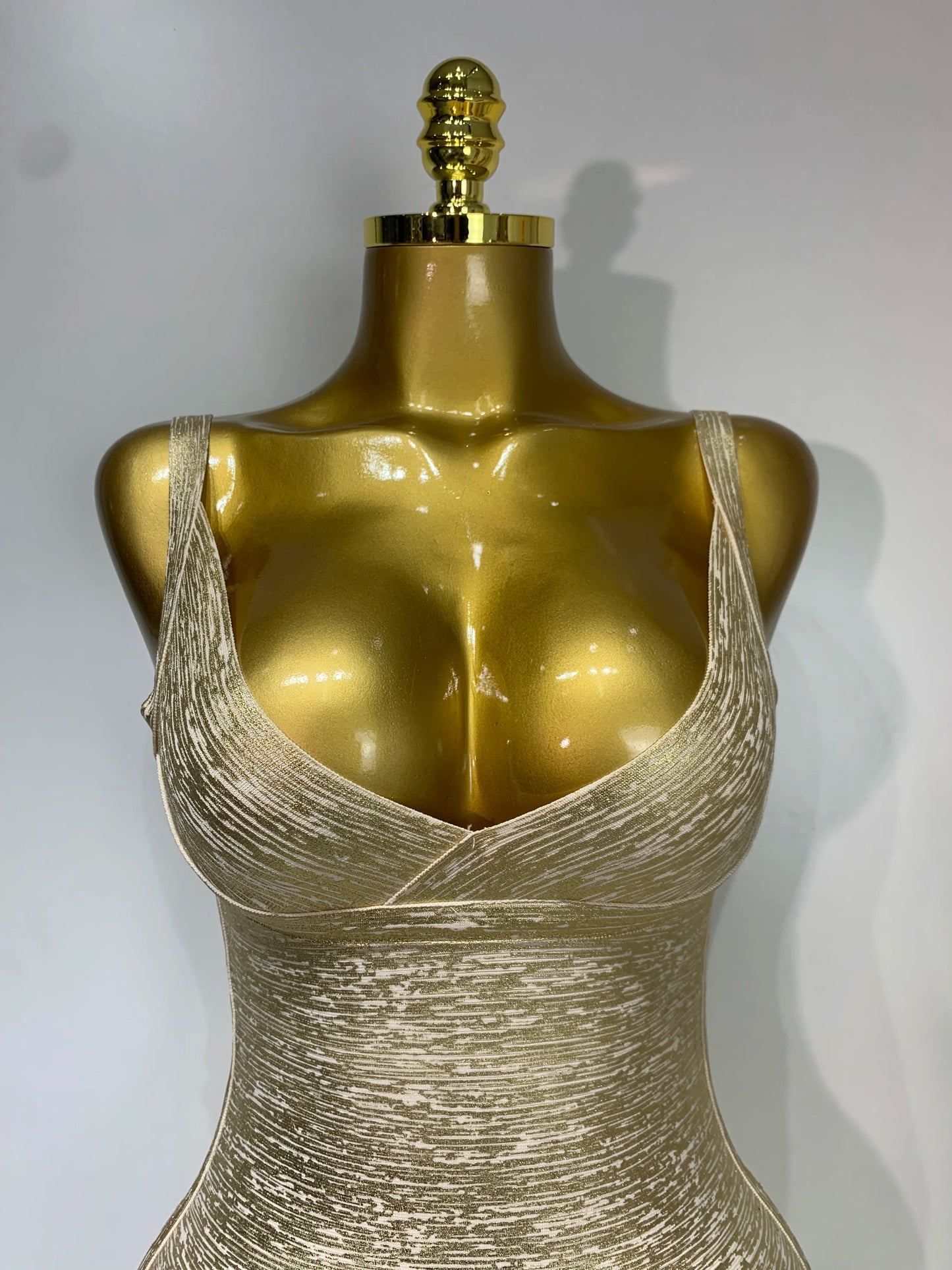 Gold Rush Mini Bandage Dress