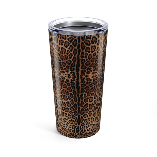 Leopard Print Tumbler 20oz, Animal Print Drinkware, Leopard Pattern Cup, Spotted Coffee Mug, Safari Themed Travel Tumbler