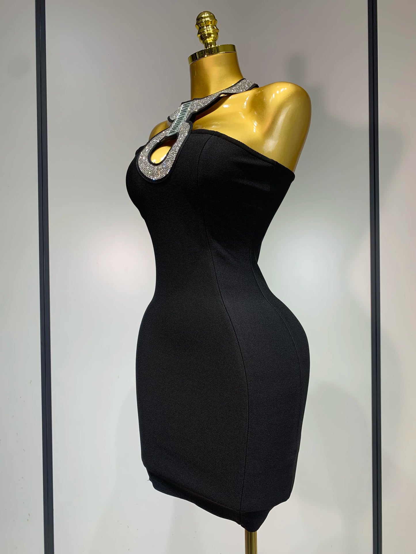 Classy Girl Diamond Bandage Dress