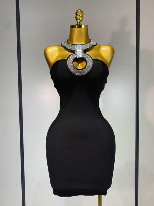 Classy Girl Diamond Bandage Dress