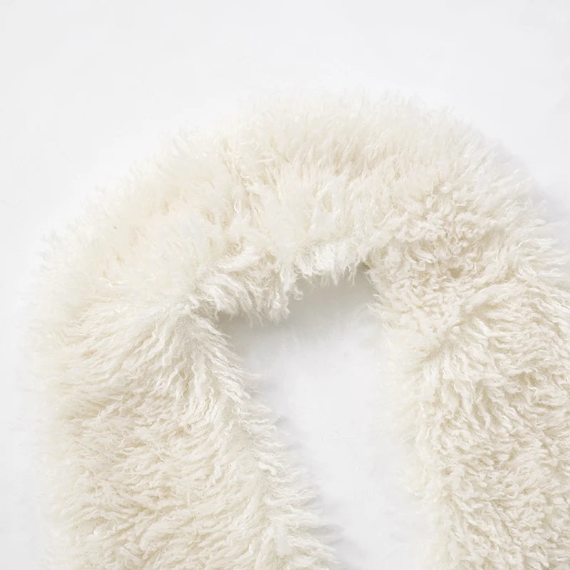 Peanut Butter Furry Halter Tank Top